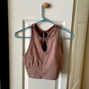 PINK sports bra/ activewear in color brown, medium and never worn.